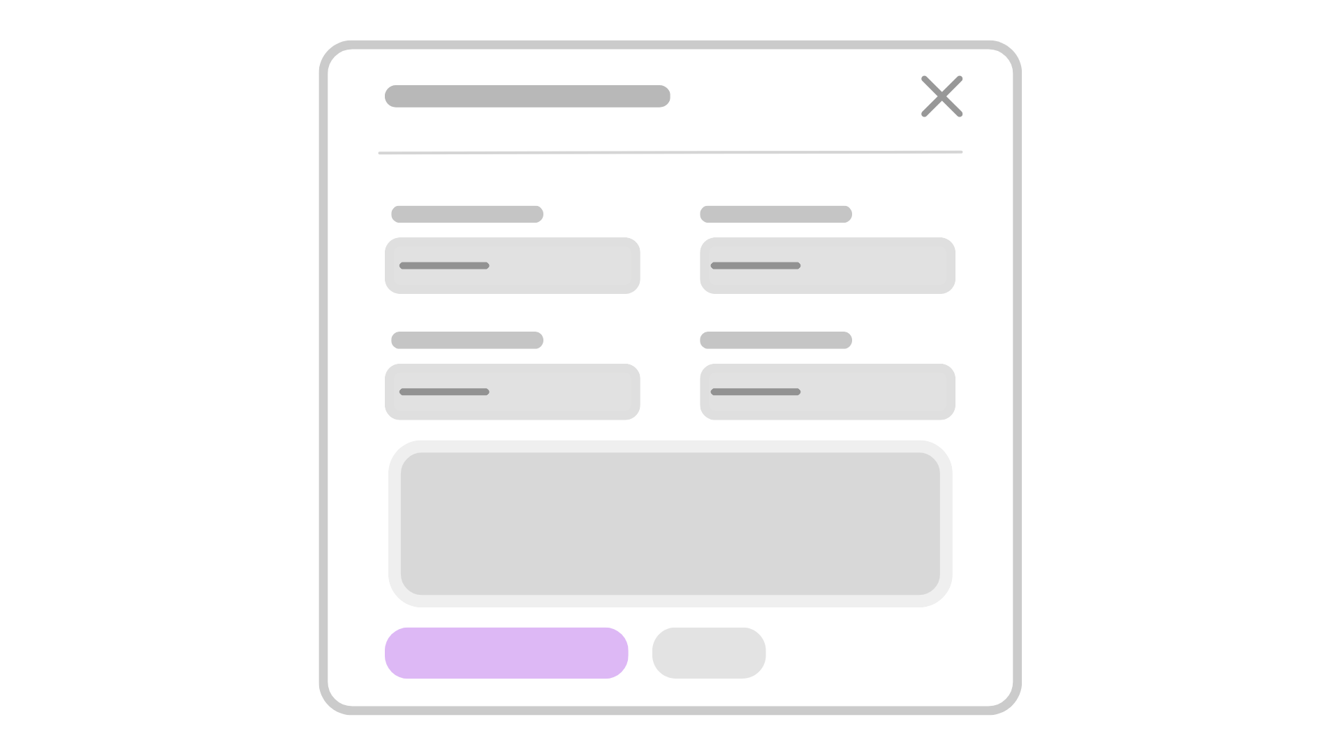 Create modals (CRUD)