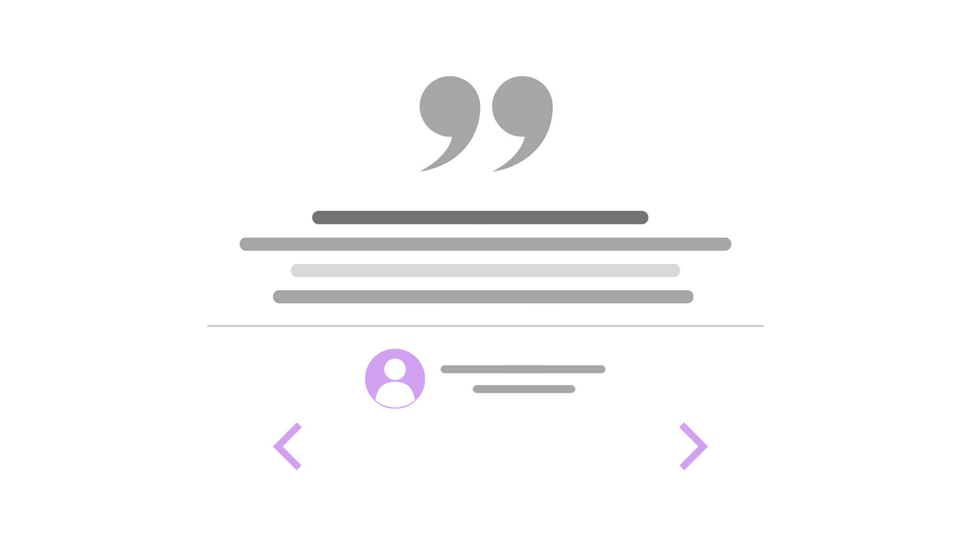 Testimonial sections